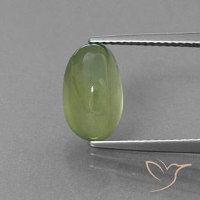 4.55ct Natural Verde lima Prehnite, Ovalada, Transparente