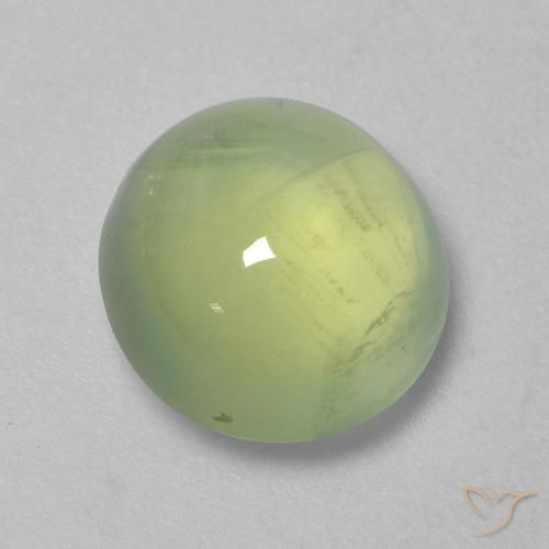 4.18ct Natural Verde medio Prehnite, Ovalada, Transparente