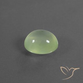 Prehnite Verde amarillo natural de 4.00 ct, Ovalada, Transparente