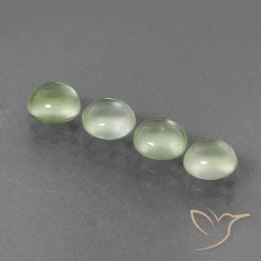 2.98ctw Natural Verde muy claro Prehnite, Redondo, Transparente
