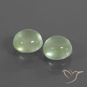 Gemas de Prehnite Verde amarillento claro natural de 2.63 ct, Redondo, Transparente