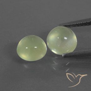 2.67ctw Natural Verde amarillento Prehnite, Redondo, Transparente