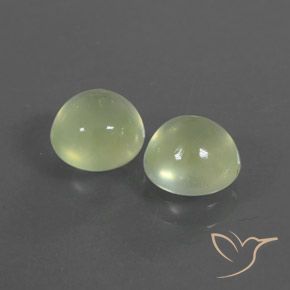 Gemas de Prehnite Verde amarillento natural de 2.67 ct, Redondo, Transparente