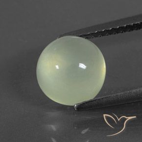 2.37ct Natural Verde pera pálido Prehnite, Redondo, Transparente