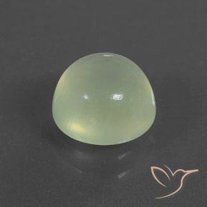 Prehnite Verde pera pálido natural de 2.37 ct, Redondo, Transparente