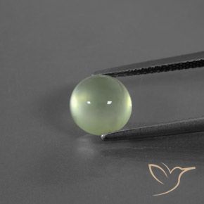 2.51ct Natural Verde claro Prehnite, Redondo, Transparente