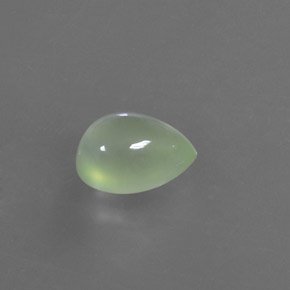 Prehnite Verde natural de 3.15 ct, En forma de pera, Transparente