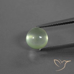 2.35ct Natural Verde pera claro Prehnite, Redondo, Transparente