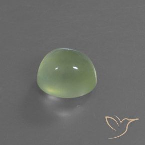 Prehnite Verde lima pálido natural de 3.91 ct, Ovalada, Transparente