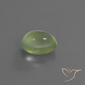 Prehnite Verde lima natural de 2.91 ct, Ovalada, Transparente