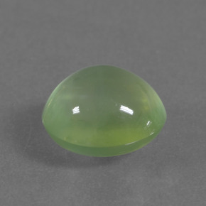 Prehnita verde natural de 2,36 ct, corte óvalo, transparente