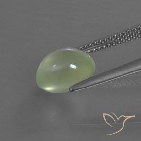 Prehnite Verde pálido natural de 2.94 ct, Ovalada, Transparente