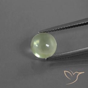 1.73ct Natural Verde claro Prehnite, Redondo, Transparente