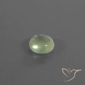 Prehnite Verde claro natural de 1.73 ct, Redondo, Transparente