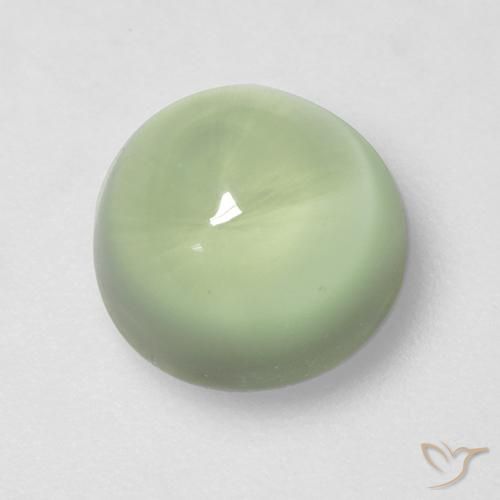 Prehnite Verde claro natural de 2.66 ct, Redondo, Transparente