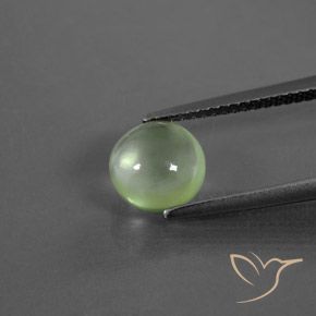 1.90ct Natural Verde lima Prehnite, Redondo, Transparente