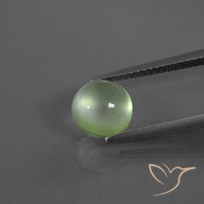 2.34ct Natural Verde pera claro Prehnite, Redondo, Transparente