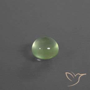 Prehnite Verde pera claro natural de 2.34 ct, Redondo, Transparente