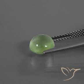 Prehnite Verde pera claro natural de 2.34 ct, Redondo, Transparente