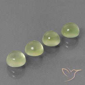 5.60ctw Natural Amarillo claro Prehnite, Redondo, Transparente
