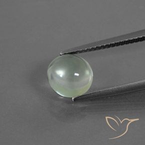 1.98ct Natural Verde muy claro Prehnite, Redondo, Transparente