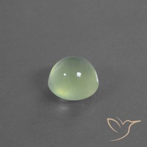 Prehnite Verde amarillo natural de 3.24 ct, Redondo, Transparente / Translúcido
