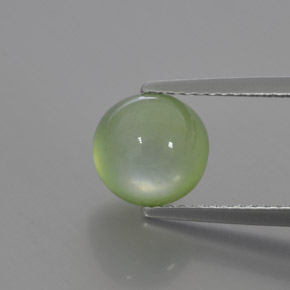 Prehnita verde natural de 3,17 ct, transparente, transparente / translúcido