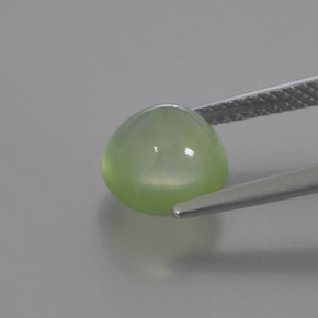 Prehnita verde natural de 3,17 ct, transparente, transparente / translúcido