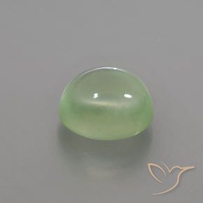Prehnite Verde lima pálido natural de 2.89 ct, Ovalada, Transparente / Translúcido