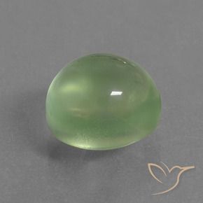 Prehnite Verde lima natural de 2.87 ct, Ovalada, Transparente