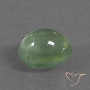 Prehnite Verde medio natural de 2.14 ct, Ovalada, Transparente