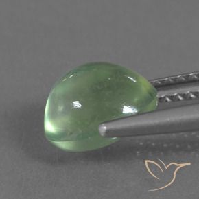 Prehnite Verde medio natural de 2.14 ct, Ovalada, Transparente