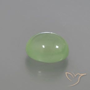 Prehnite Verde lima pálido natural de 2.81 ct, Ovalada, Transparente / Translúcido
