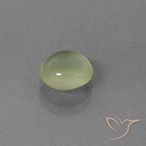 Prehnite Verde pera pálido natural de 2.23 ct, Ovalada, Transparente / Translúcido