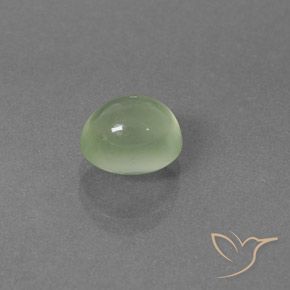 Prehnite Verde claro natural de 2.33 ct, Ovalada, Transparente / Translúcido