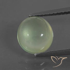 2.15ct Natural Verde claro Prehnite, Ovalada, Transparente