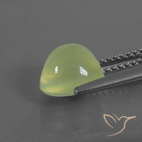 Prehnite Verde lima natural de 2.18 ct, Ovalada, Transparente / Translúcido
