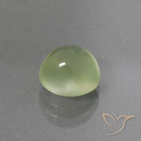 Prehnite Verde pera pálido natural de 2.65 ct, Ovalada, Transparente / Translúcido