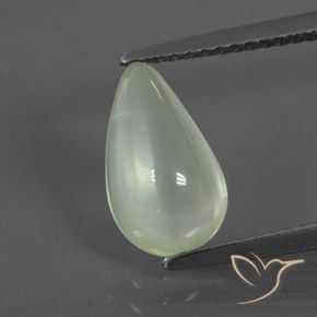 1.99ct Natural Verde muy claro Prehnite, En forma de pera, Transparente