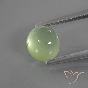 1.70ct Natural Verde lima Prehnite, Ovalada, Transparente / Translúcido