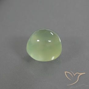 Prehnite Verde lima natural de 1.70 ct, Ovalada, Transparente / Translúcido