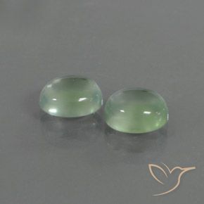 Gemas de Prehnite Verde cálido natural de 3.82 ct, Ovalada, Transparente