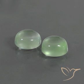 Gemas de Prehnite Verde muy claro natural de 4.73 ct, Ovalada, Transparente
