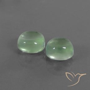 Gemas de Prehnite Verde cálido natural de 4.79 ct, Ovalada, Transparente