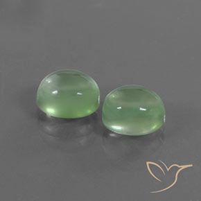 Gemas de Prehnite Verde amarillo natural de 4.62 ct, Ovalada, Transparente