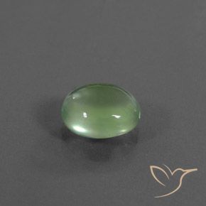 Prehnite Verde amarillento natural de 2.80 ct, Ovalada, Transparente