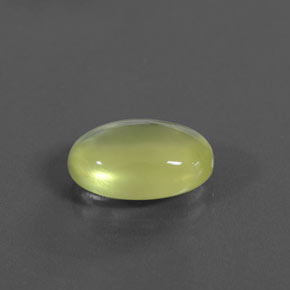 Prehnita verde natural de 4,46 ct, transparente, transparente / translúcido