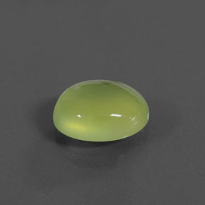 Prehnite Verde Oliva natural de 4.38 ct, Transparente, Transparente / Translúcido