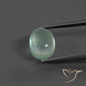 2.10ct Natural Verde menta Prehnite, Ovalada, Transparente