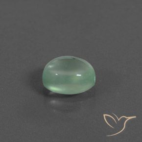 Prehnite Verde menta natural de 2.10 ct, Ovalada, Transparente